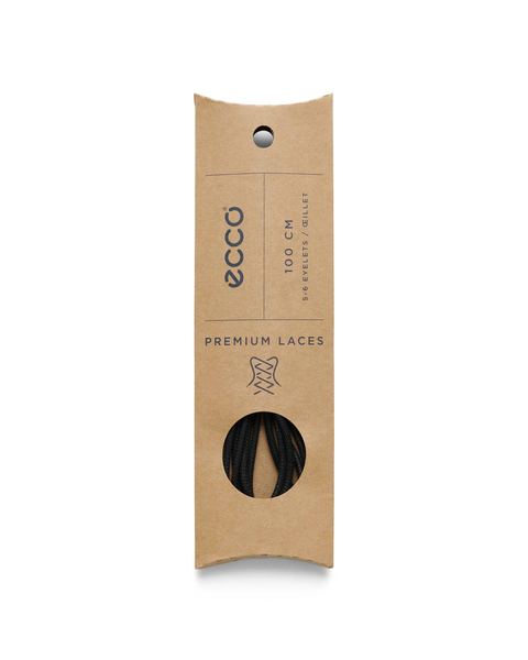 ECCO Round Laces Black