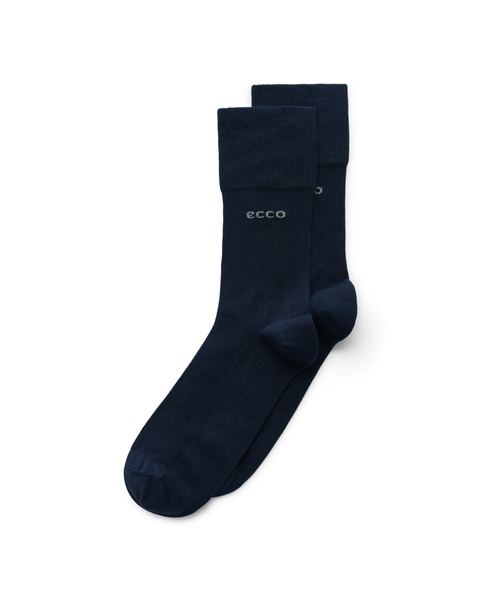 Unisex ECCO Classic Longlife Mid-Cut Socks Blue