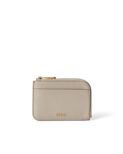 ECCO Card Case Zipped Beige