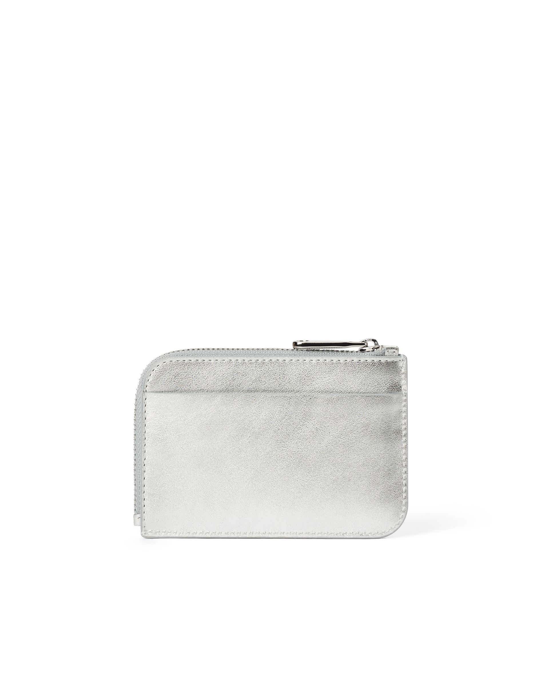 ECCO Card Case Zipped Silver